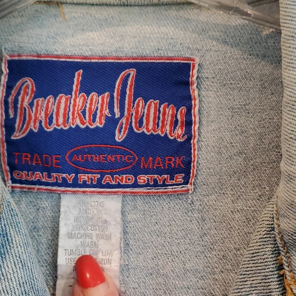 Vintage Breaker Jeans Blue Jacket - Picture 2 of 7